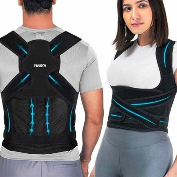 Posture Corrector – Vibrates to fix slouching post-swim | Adjustable Pain Relief